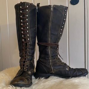 MISS SIXTY Leather Lace Up Boots
